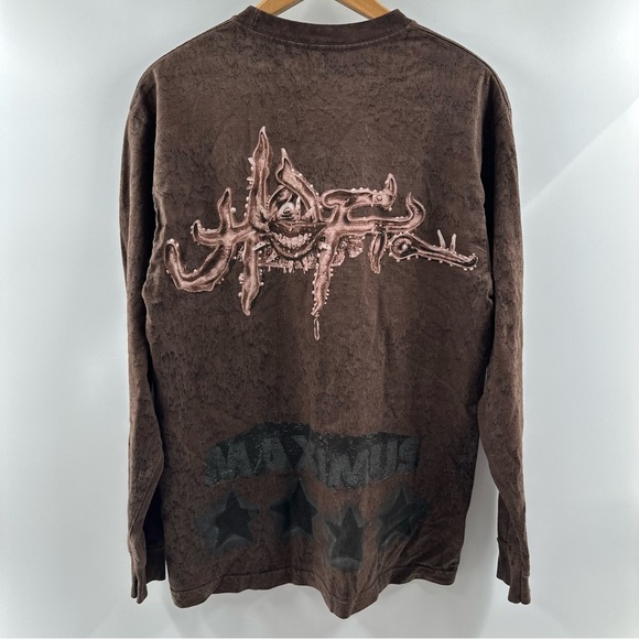 Travis Scott Utopia Circus Maximus Tour Brown Long Sleeve – Size M - Picture 8 of 8